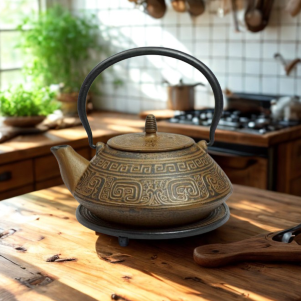 Théière en fonte 1.2L - marron