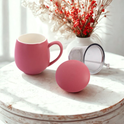 Tasse infusion 0.35 litre - Pastel Framboise MAT