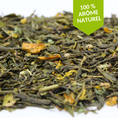 Thé vert Mandarine saveur pamplemousse