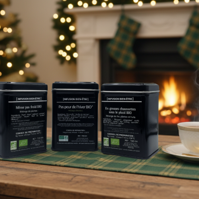 Coffret infusions hivernales "En pilou, au coin du feu !"