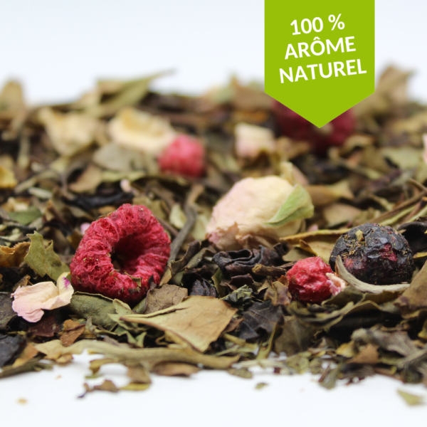 Thé blanc Groseille Framboise Rose