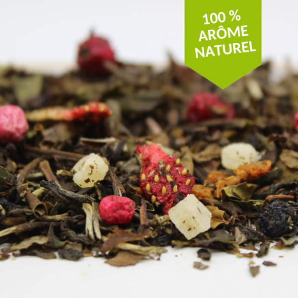 Thé blanc Litchi Pêche