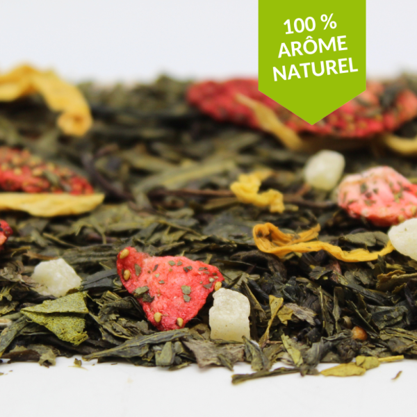 Thé vert Ananas Fraise