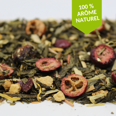 Thé vert Canneberge Gingembre