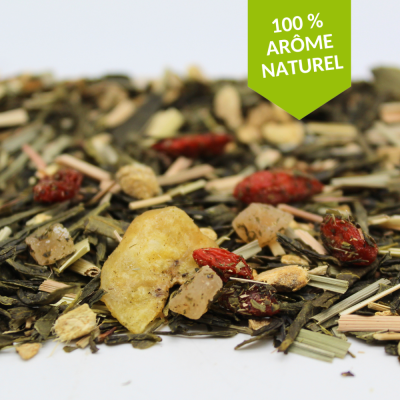 Thé vert Pêche Goyave Gingembre