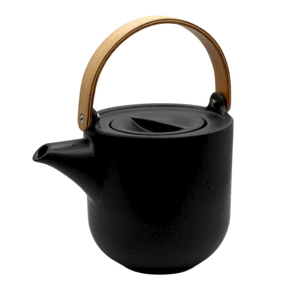 Théière avec anse en bois "Kuro" 1L