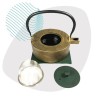 Théière en fonte 0.8L - or et vert