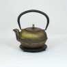 Théière en fonte 0.5L avec socle - or